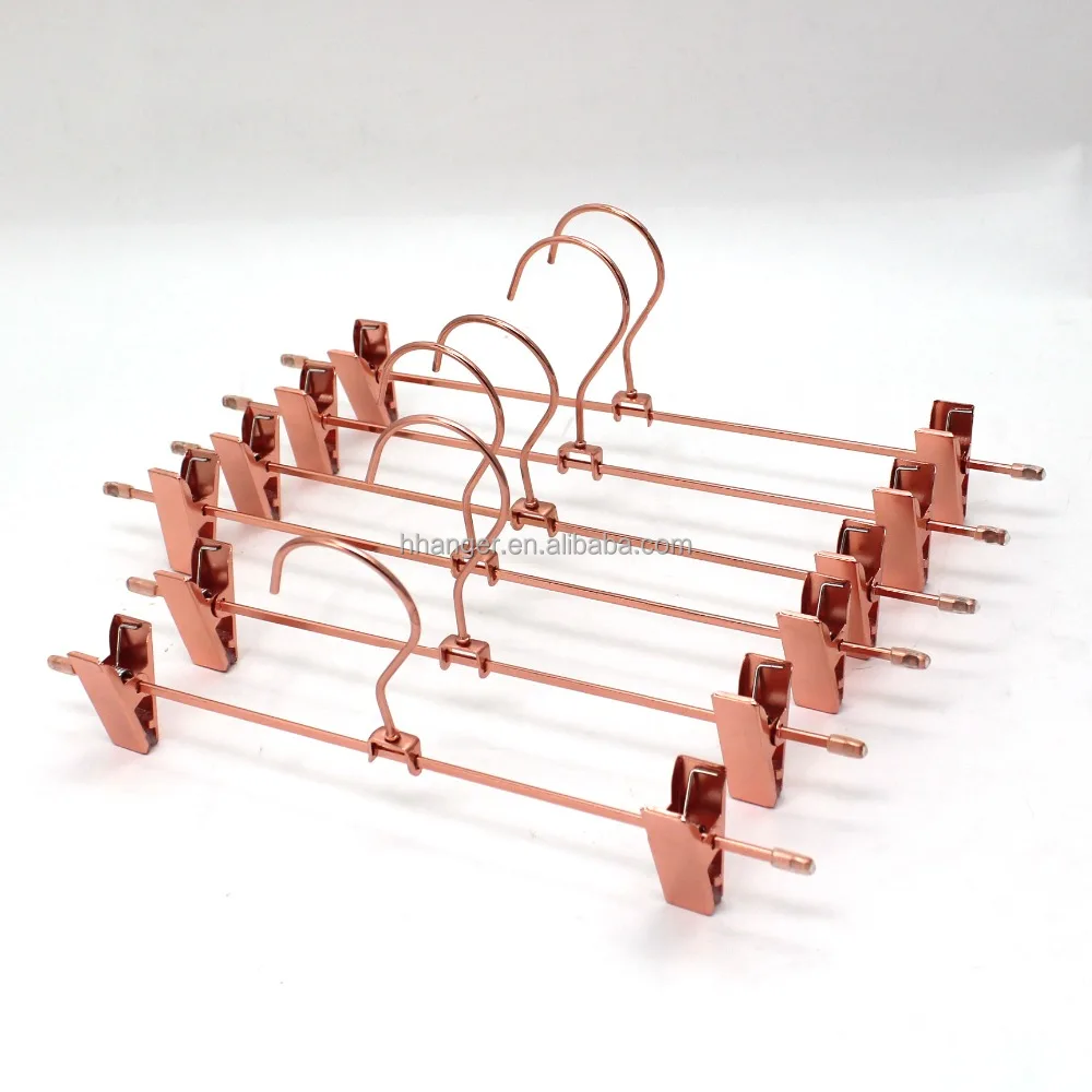 HHanger Rose Gold Copper Metal Clips trousers clothes hangers