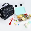 Leakproof Bento style lunch box with microwave compartments food tray and with cooler bag