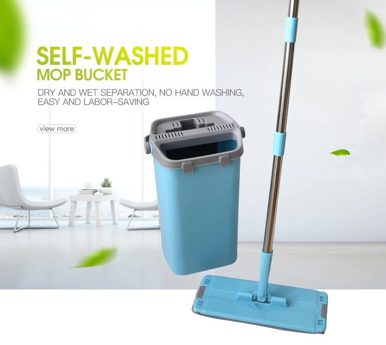 New Arrival Household Self-Washed Flat Mop With Microfiber Cloth