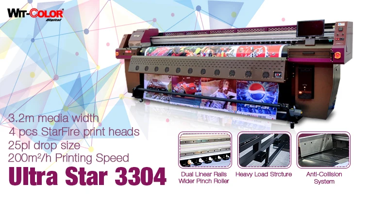Wit-Color High Speed Digital Solvent Machines Ultra Star 3304 for Sale
