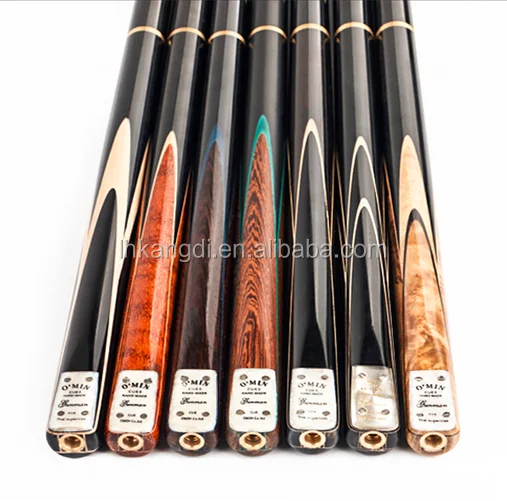 

O'MIN 3/4 brass joint Gunman snooker cue 3 piece pool cue ash wood snooker cue