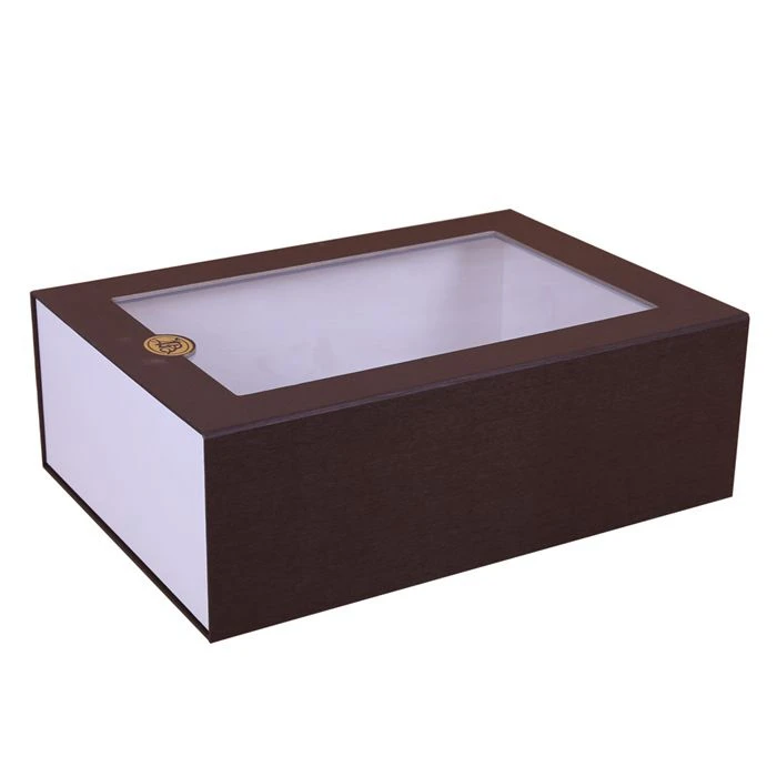 Wholesale Luxury Elegant Flip Top Paper Box Packaging Corrugated Black