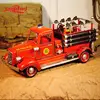 OLD STYLE METAL FIRE ENGINE MODEL FOR DECOR