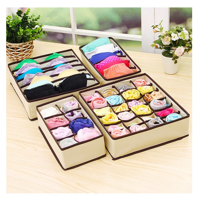 
40080402 Top sale Closet Underwear Organizer Drawer Divider For Bras Panties Socks 