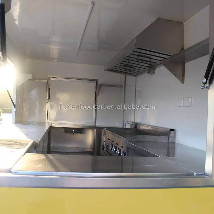 JX-FS380 Shanghai Jiexian sugarcane juice machine kiosk mobile customized fruit juice cart design juice bar trailer with wheels