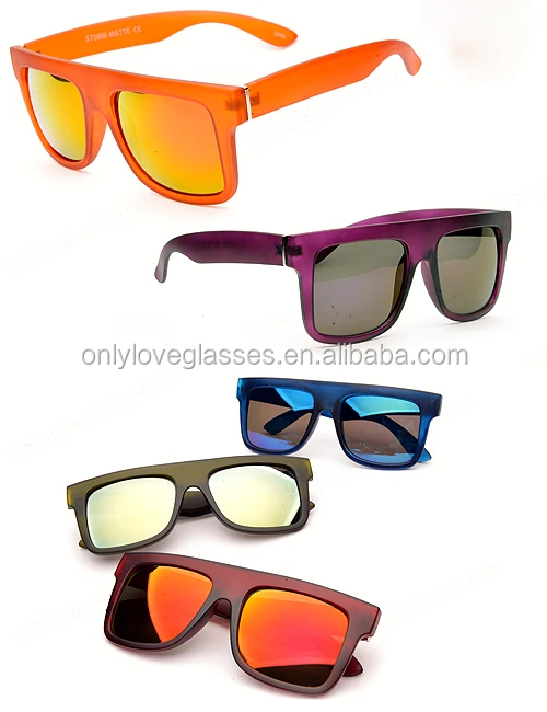 mirrored flat top sunglasses