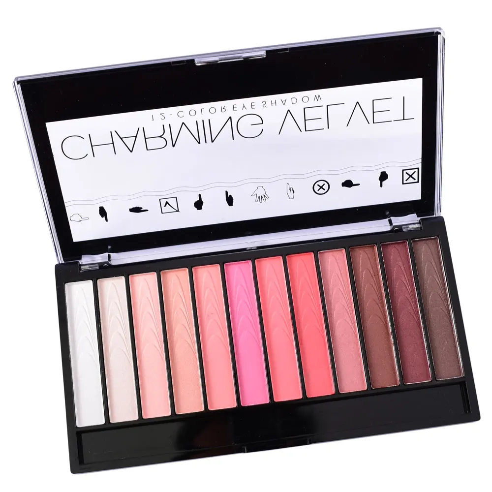 

LCHEAR Waterproof Private Label Customize Makeup 12 color Eyeshadow Palette, Multi-colored