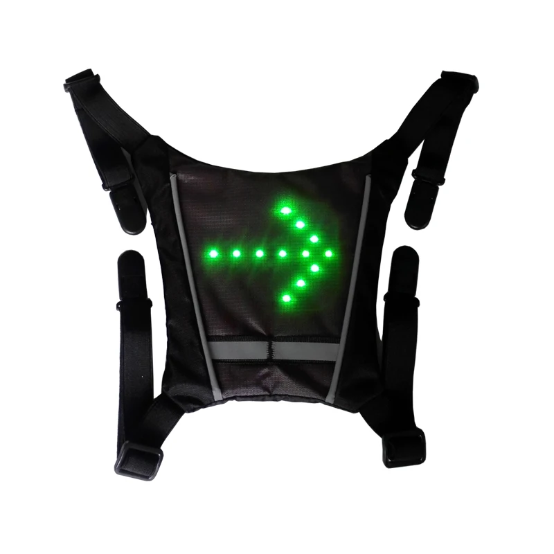 

2019 Ali Hottest Products Wireless Control Turn Signal Led Backpack Accessory/Attachment/Gadget, Grey & green