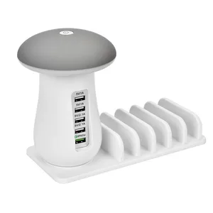 Quick Charge 3.0 5 Port USB Charger Desk Lamp