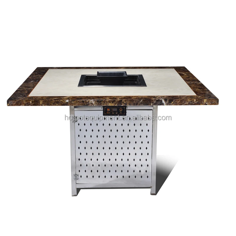 

CENHOT smokeless electric hot pot grill building in restaurant table 2800W 220V~ 50Hz, Black