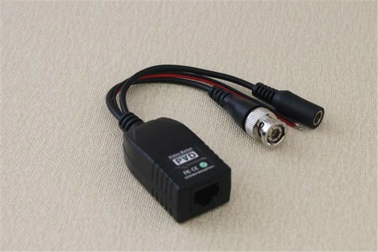 3 in 1 design single channel HD audio video power balun compatible with 5MP camera HY-2001A-HD