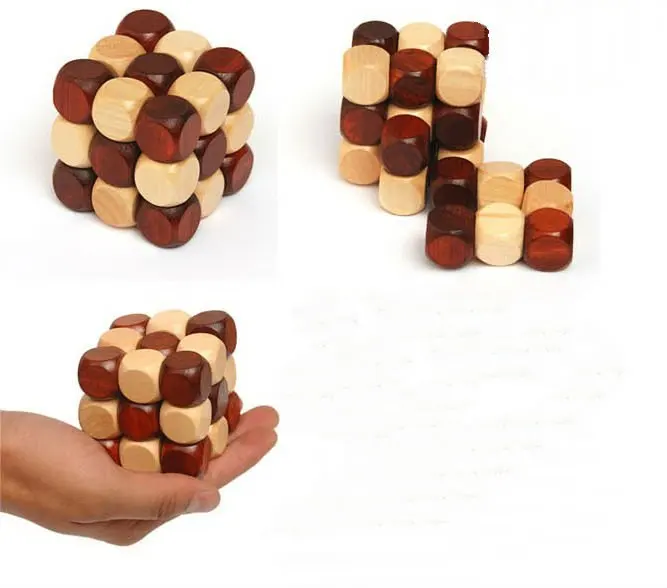 Wooden Iq Cube Puzzle Game - Diy Educational Toys - Buy Iq Puzzle,Cube