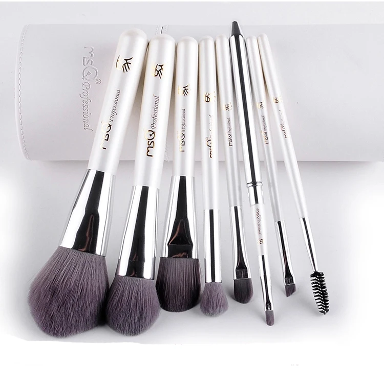 MSQ 8pcs perl white soft synthetic makeup brand cosmetic brush 1 .jpg