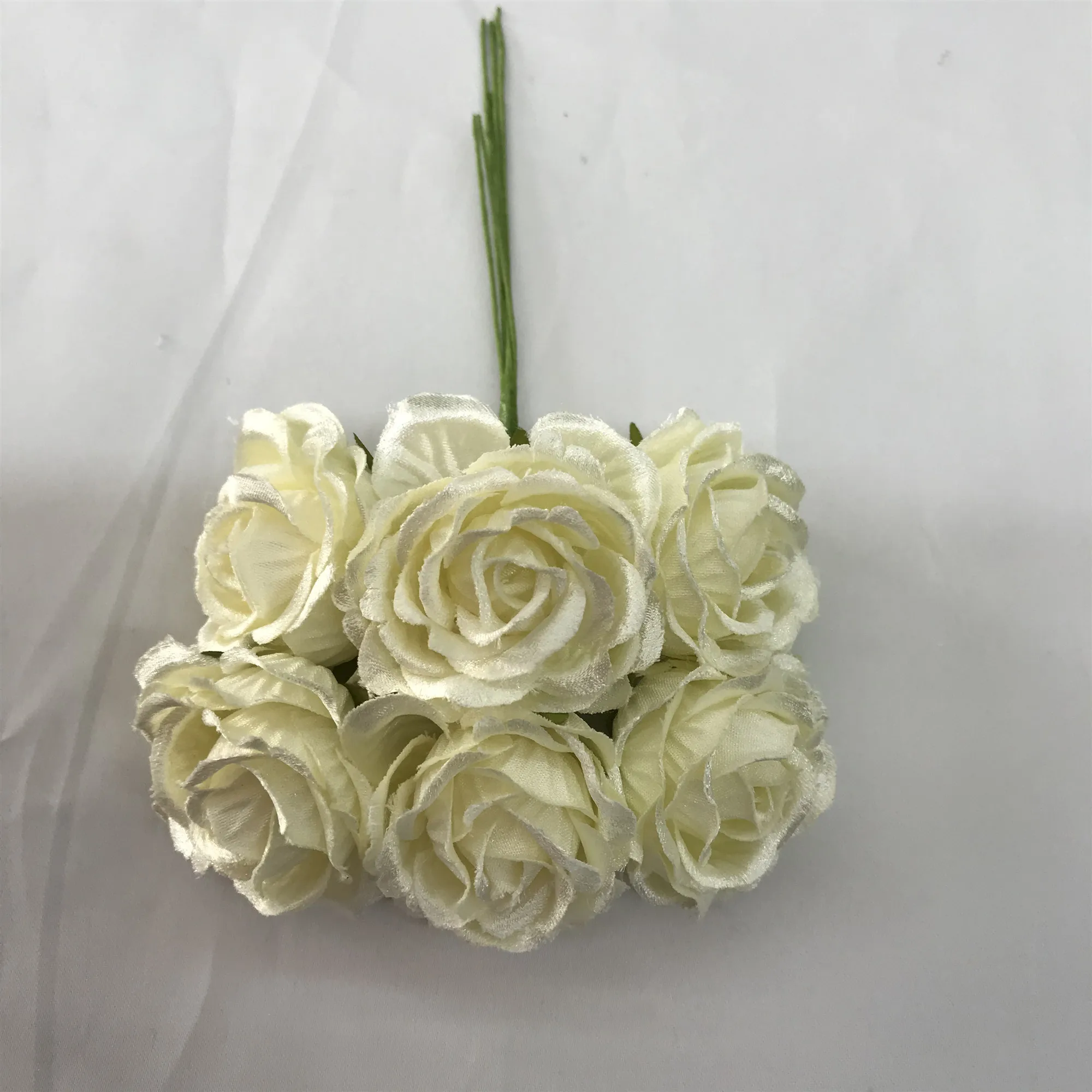 6pcs Rose Handmade Artificial Flower For Home Decor Artificial Flower