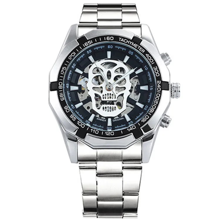 

T-winner T winner skull mechanical automatic skeleton wrist business watch