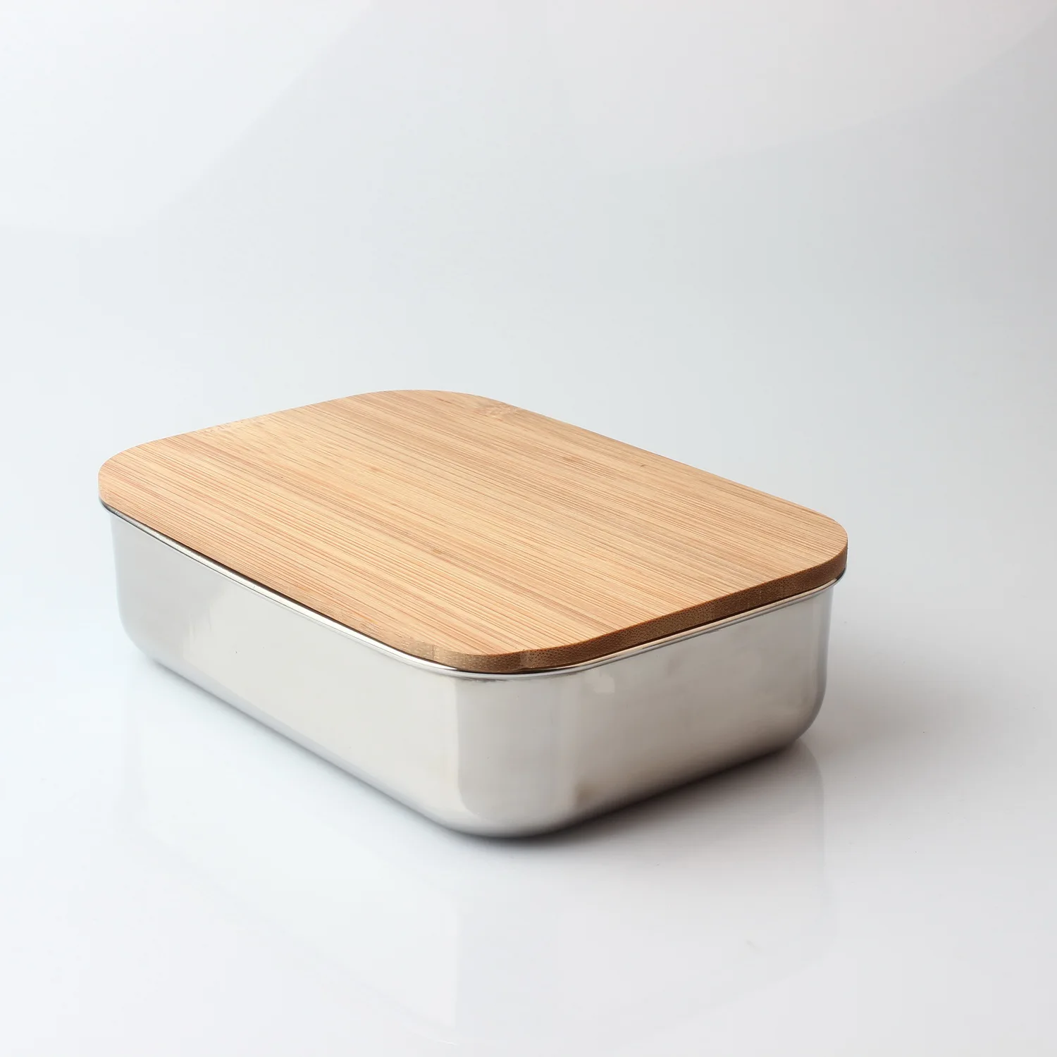 Stainless Steel Lunch Box Metal Reusable Food Snack Storage Bowls With