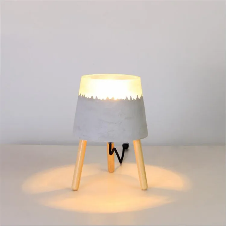 European Standard Mini Decorative Cement Table Light With Nice