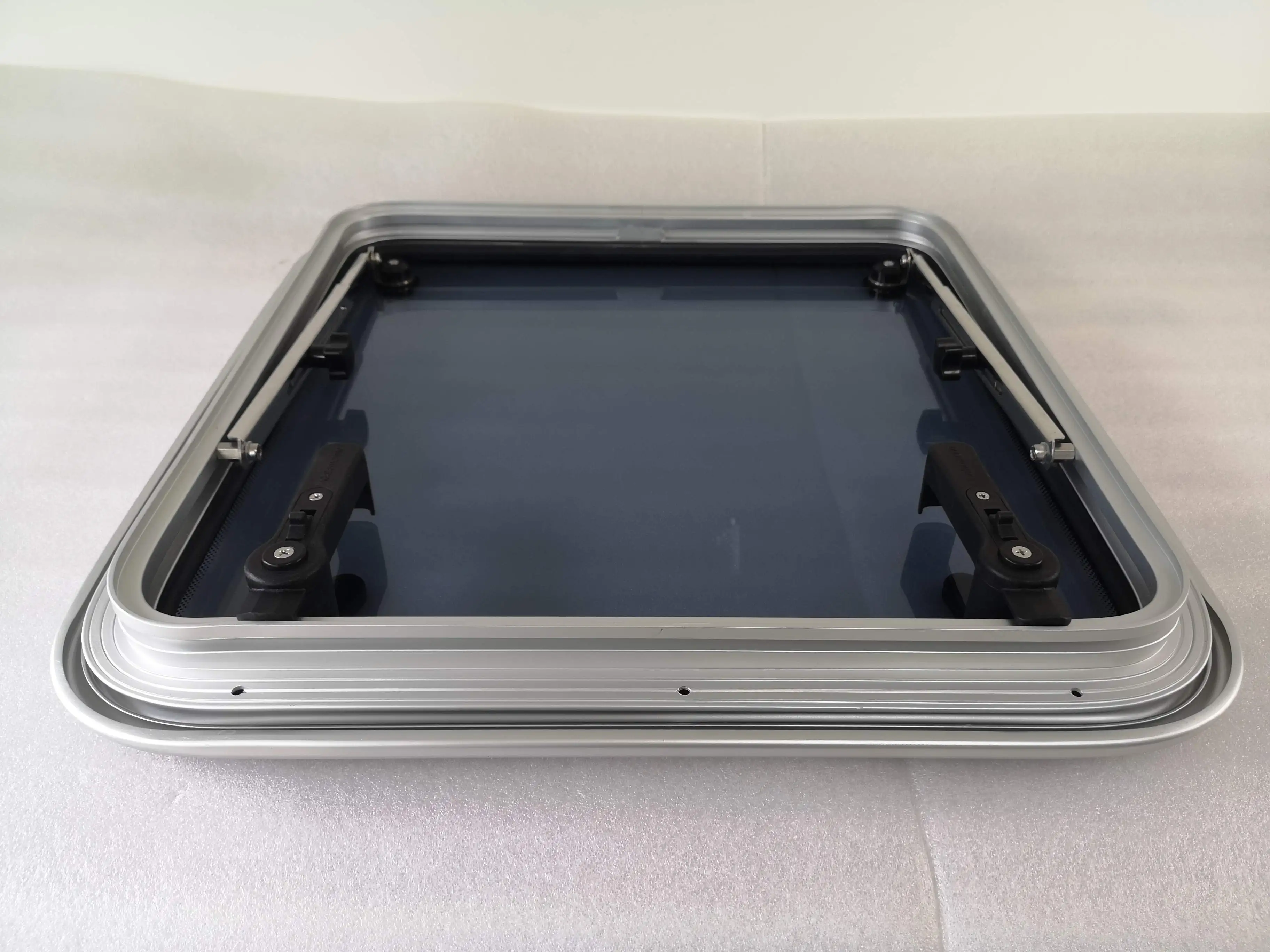 18.7" X 18.7" Anodized Aluminum Square Deck Hatch Window Porthole With
