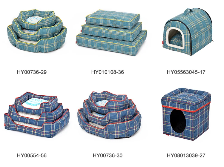 China colorful cute plush cat dog bed with cushion fluffy pet bed sets