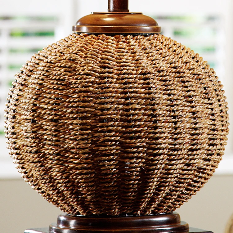 Home Bedroom Bedside Living Room Decorative Retro Natural Woven Wicker