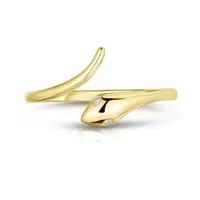 

gold color fashion women finger jewelry wholesale open snake ring