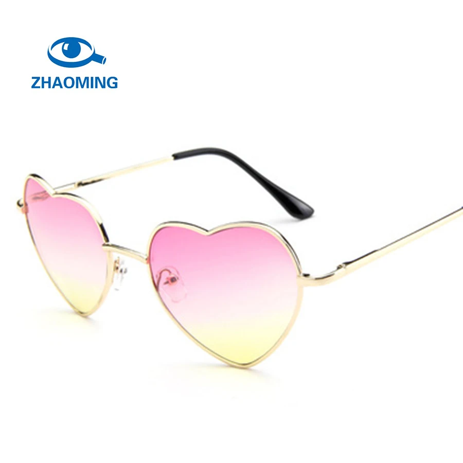 

2018 Ladies Heart Shaped Sunglasses metal Women Brand Designer Fashion Rimless LOVE Glasses Ray Men Mirror oculos de sol, Picture