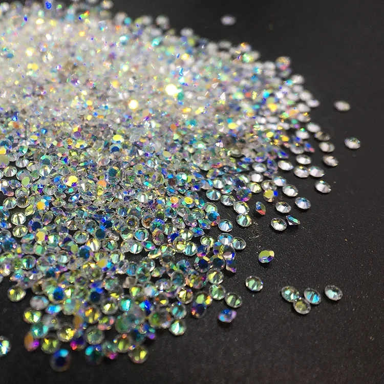 

Wholesale Crystal AB 1440pcs Point Back 3d Nail Art Decoration Brooches Rhinestone