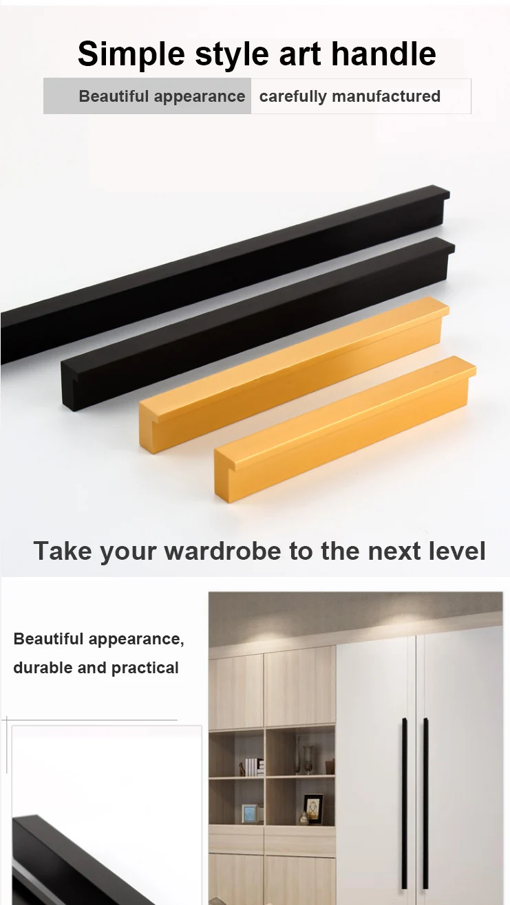 veitop welltop welltop hardware modern kitchen aluminium profile cabinet handle VT-01.133