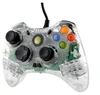 USB Wired Green LED Transparent Controller For XBOX 360