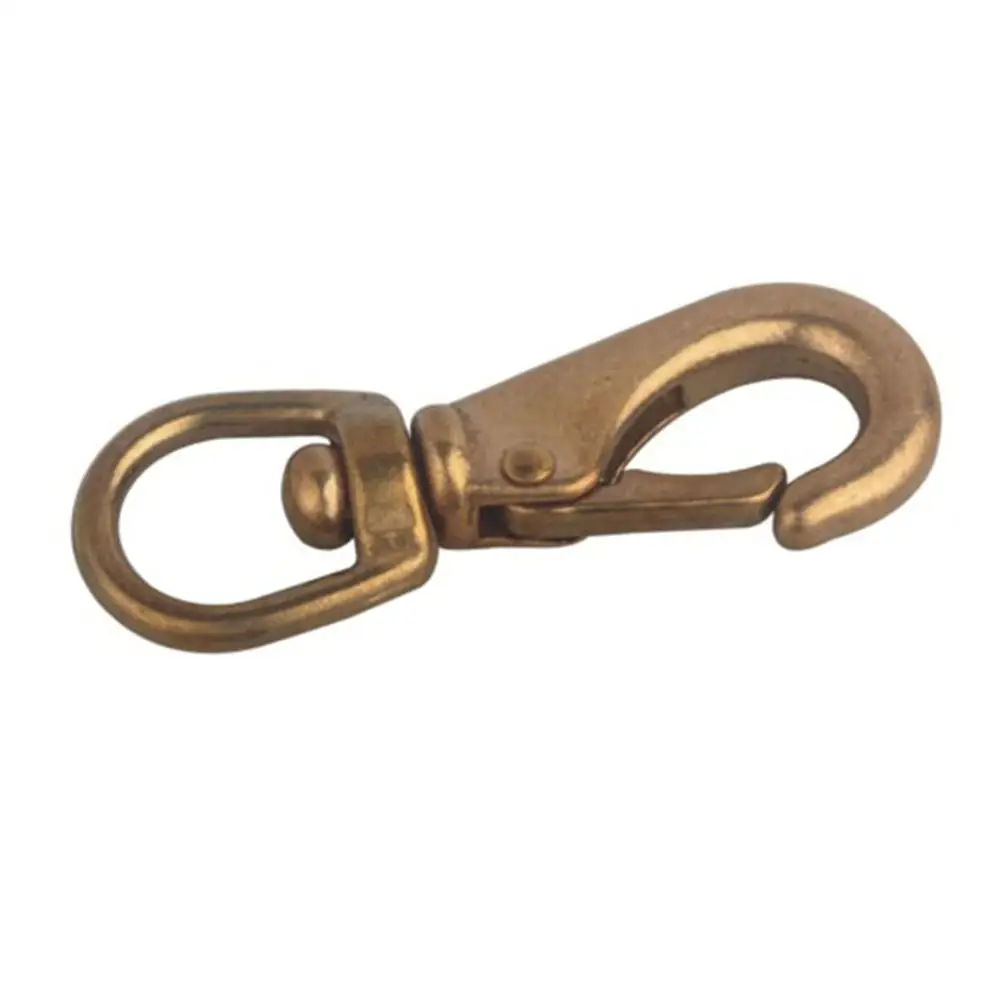 
Silver Swivel Eye Spring Snap Hook Quick Chain Fastener Hook Carabiner Multi Purpose 