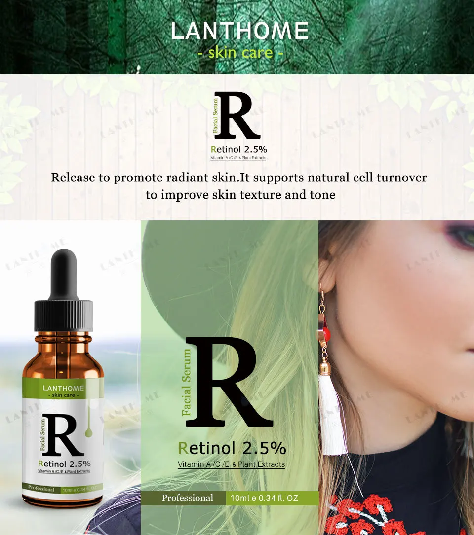 Lanthome Hautpflege Feuchtigkeits Anti Aging Naturliche Organische Vitamin A C E Retinol 2 5 Gesicht Serum 10ml Buy Vitamin C Und Retinol Serum Retinol Serum 2 5 Retinol 2 Product On Alibaba Com