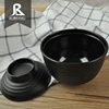 Japan Style black melamine round shape modern cheap soup tureen