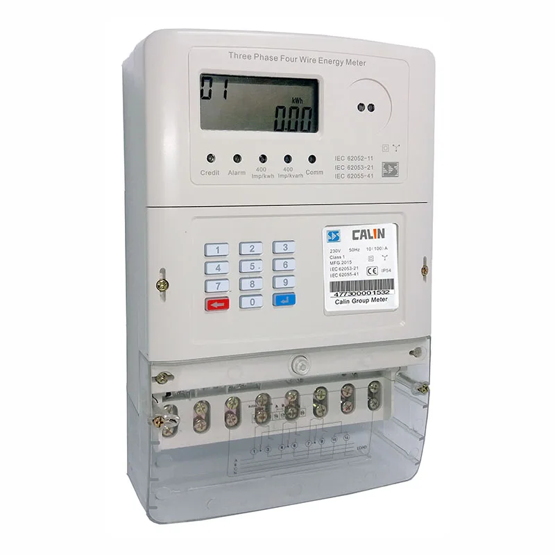 
Nigeria standards Digital 3 phase 4 wire electric meter, split PLC/RF communication STS prepaid  (60767311589)