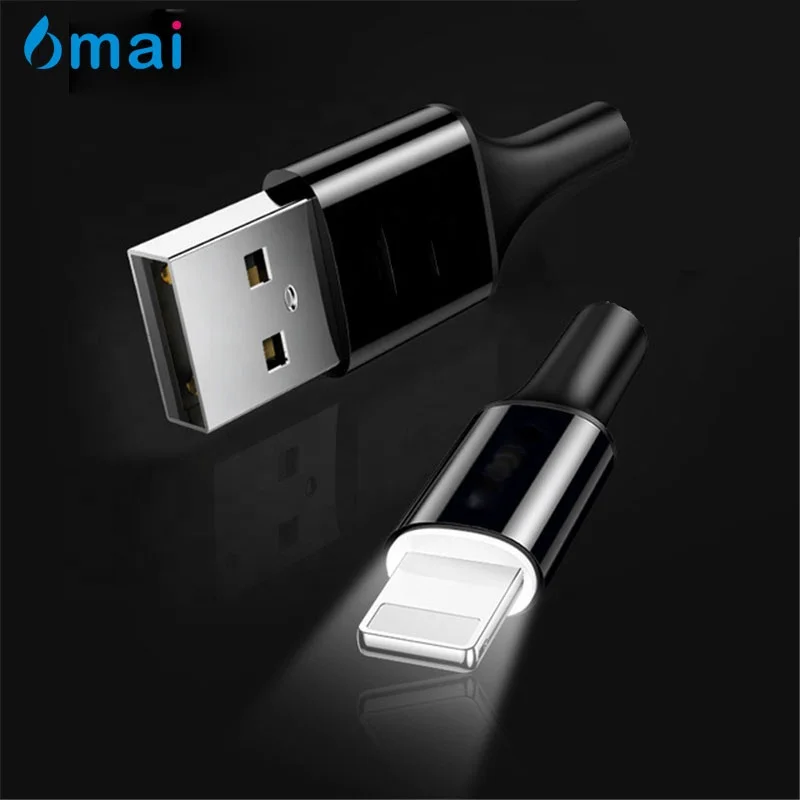 

25CM Short Travel Power Bank 2.4A Fast Charger Micro Type c 8 Pin USB Cable, White/black