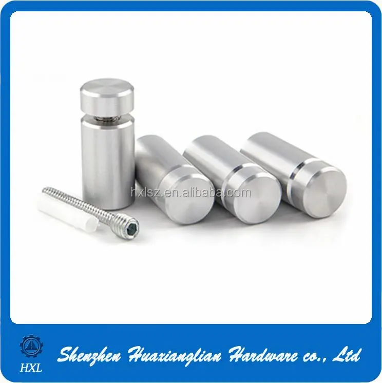 China Advertising Screws Manufacture Stainless Steel Glass Fasteners Hardware