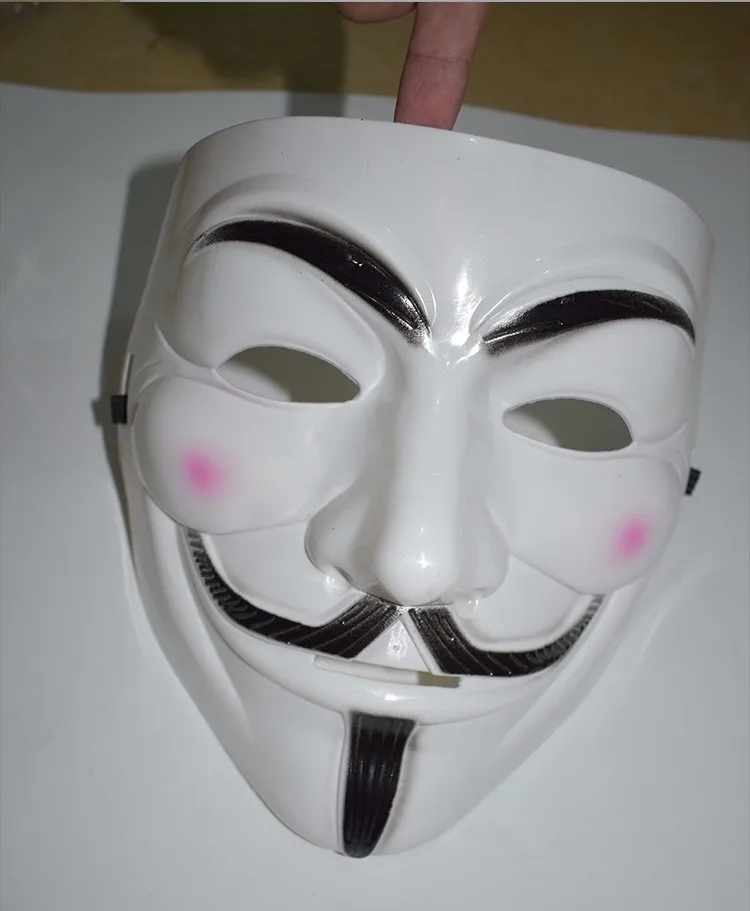 high quality plastic v vendetta guy fawkes free anonymous mask