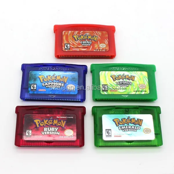 

Good sellers- POKEMON games for GBA Games Emerald Ruby Sapphire Leaf Green Fire Red
