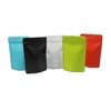 25 KG latest product plastic compound stand up aluminum foil ziplock red color kraft paper bag with window for snack