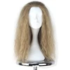 Expression human hair blonde wigs 100% Russian loose wave virgin full lace wig