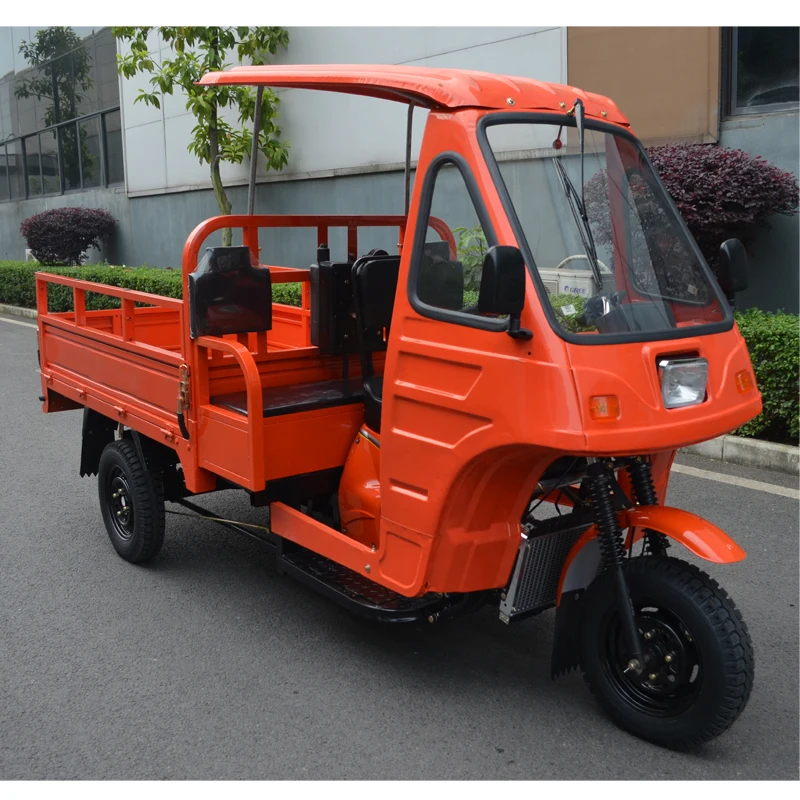 150cc半封闭三轮摩托车/货运三轮车,带防雨罩的乘客座椅