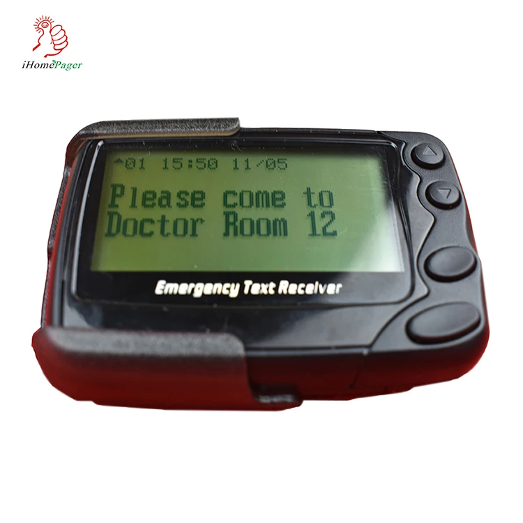 

POCSAG program multifunction wireless beeper 4 lines alpha-numeric pager emergency text receiver