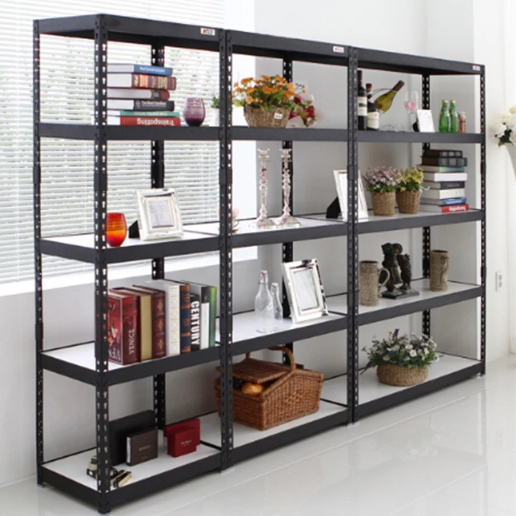 Steel Storage Rack With 5 Adjustable Shelves With Post Couplers And