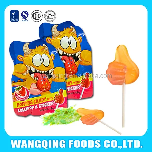 Sweety Foot Shaped Fruits Flavour Pop Rocks Candy With Lollipop Buy