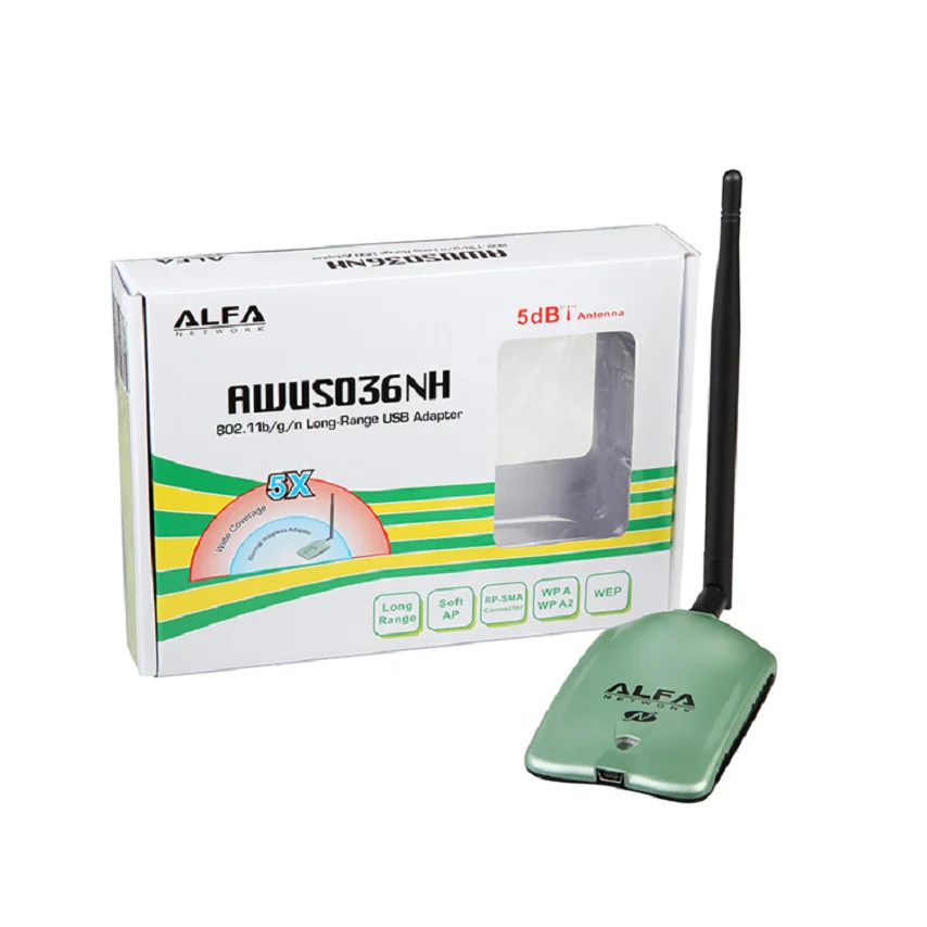 

Original 150Mbps Wireless USB Wifi Adapter Alfa AWUS036H high power usb wifi adapter Ralink RT3070 Chipset