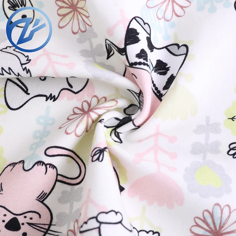 
High Quality cotton lycra knit fabric soft baby fabric 250gsm 