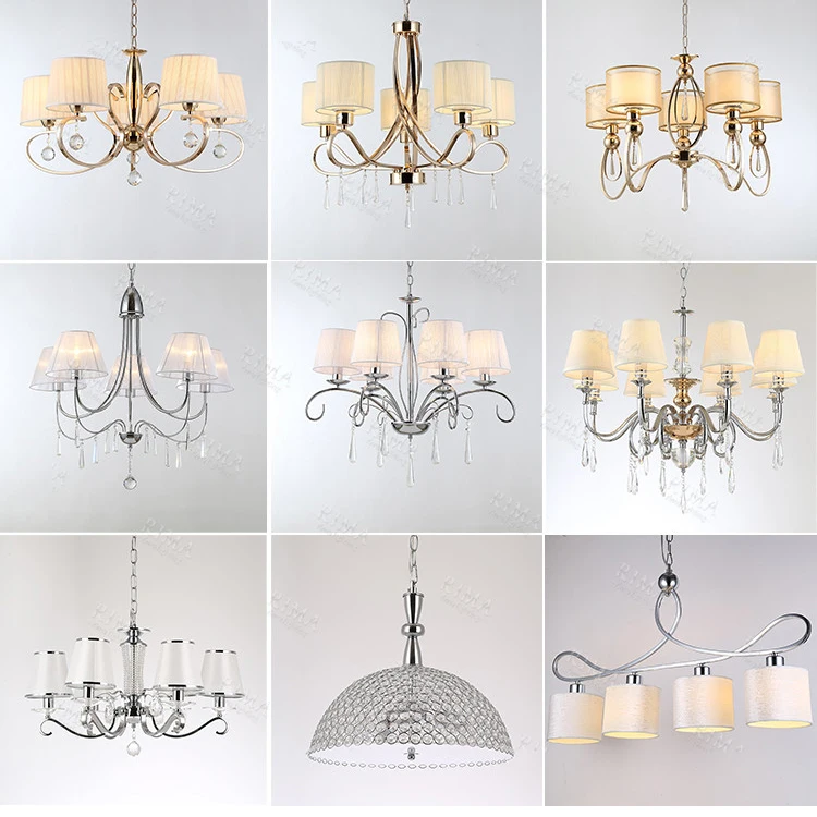 New Designs Indoor Crystal Antique Wall Lamp, Decorative Bedside fabric shade lamp