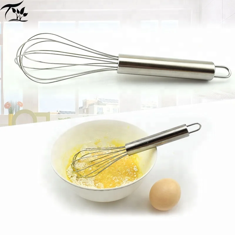 
8' Kitchen Whisk Manual Egg Beater Stainless Steel Egg Whisk 