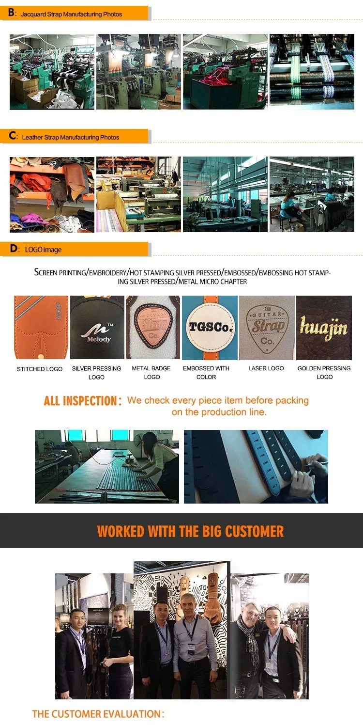 Custom Solid Polypro Guitar Strap Acoustic Guitar Strap