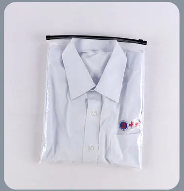 eco friendly high grade custom printed own logo transparent ziplock pe plastic packaging bag for underwear