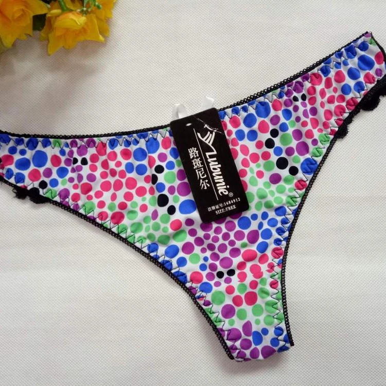 

LUBUNIE 325 sexy g-string lingeries women underwear panty ladies satin thongs, As shown